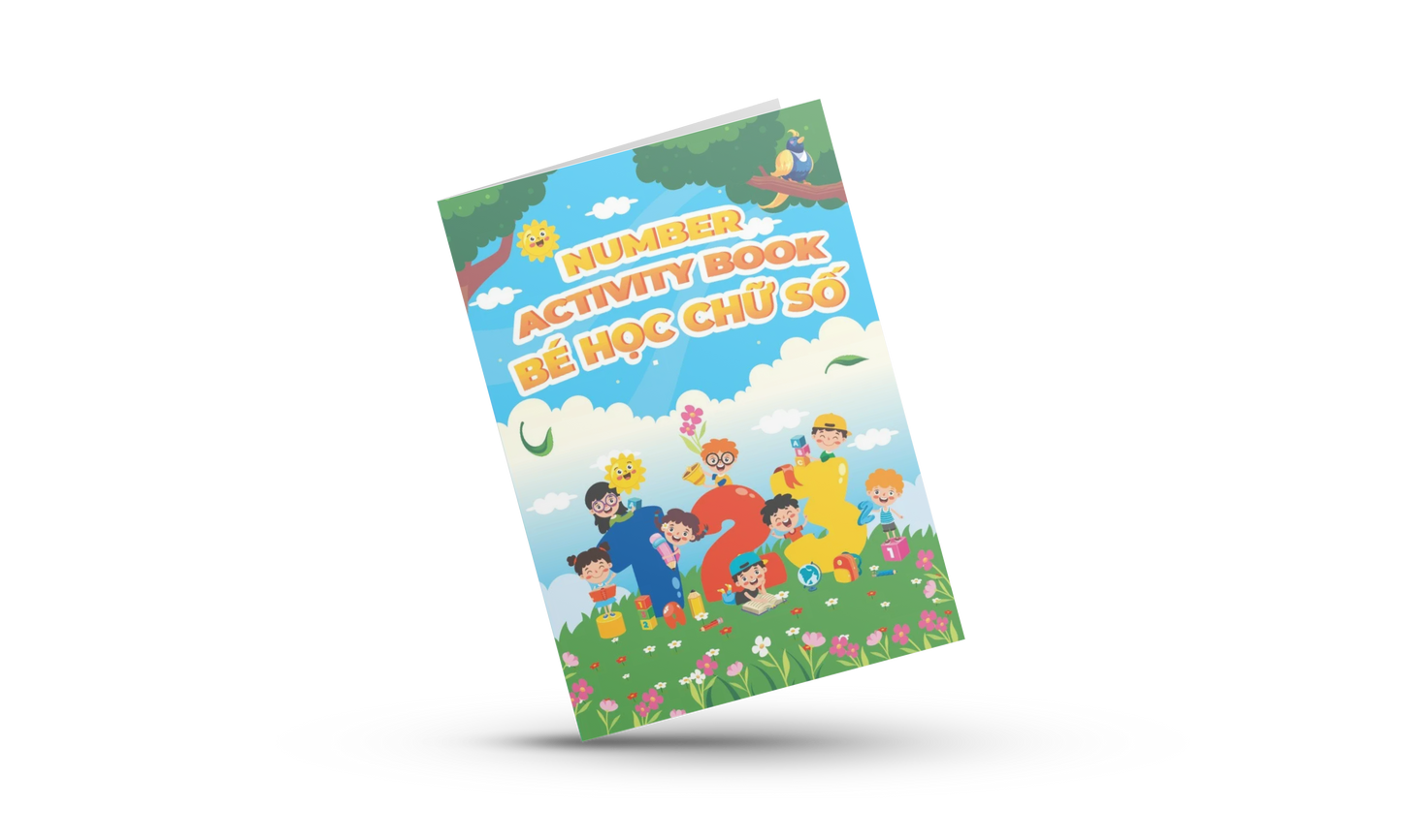 Bilingual Activity Book in Vietnamese & English - Numbers