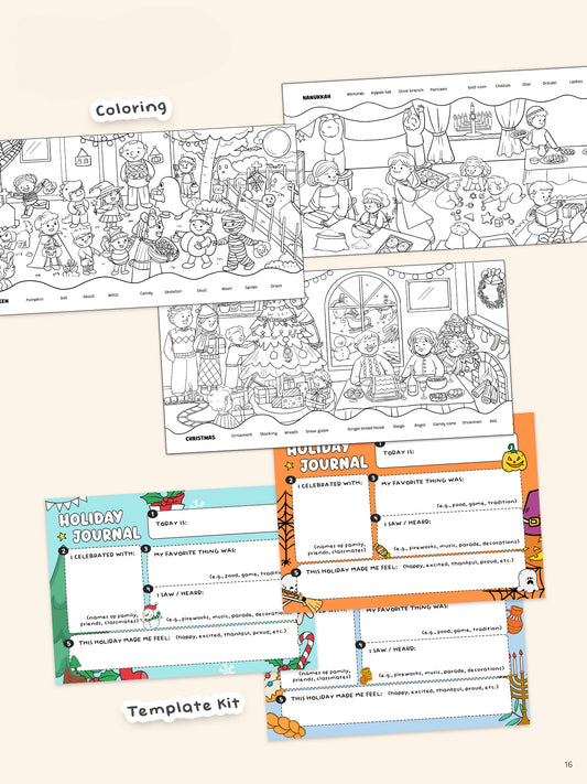 Holiday Coloring Sheets