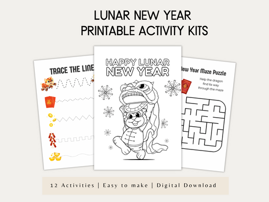 Lunar New Year Printable Activity Kits