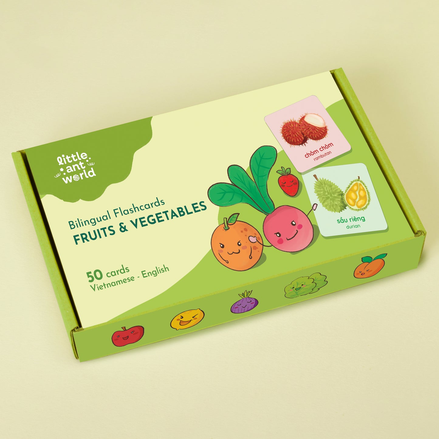 Bilingual Flashcards - Fruits & Vegetables